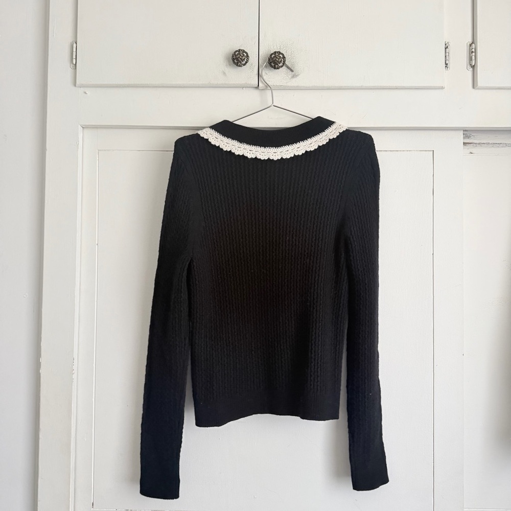 Sezane Frances Jumper - Black - Picture 3 of 7